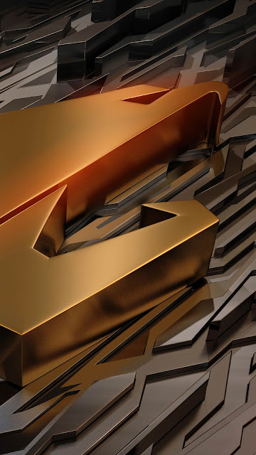 AORUS Gold 3D Logo Gaming PC Screen Background AORUS Gold 3D Logo Gaming PC Screen Background