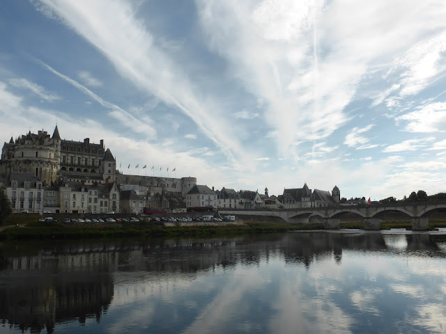 Chateau d'Amboise resting on the banks of the river Loire