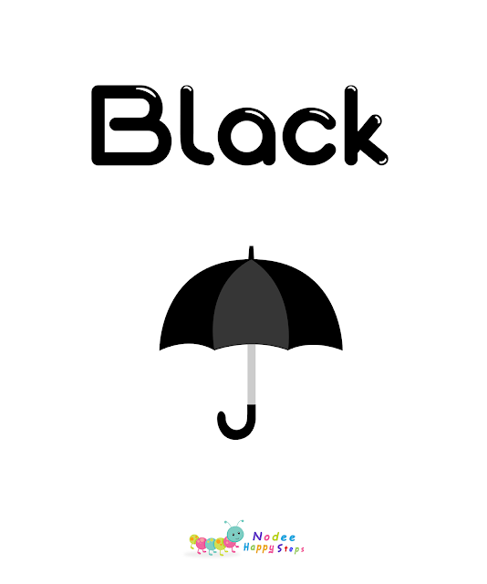 Black Color - Colors Flashcards for Kids