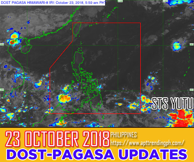 PAGASA Public Weather Forecast Update as of 400 AM 23 October 2018