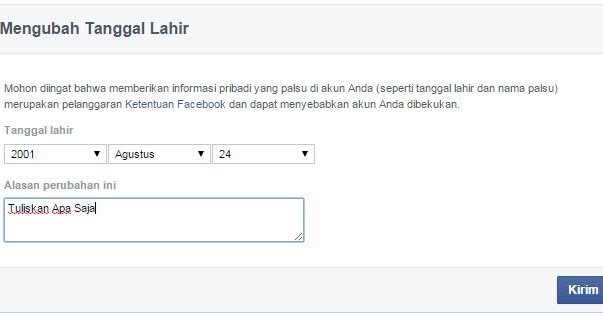 Cara Mengubah Tanggal Lahir di Facebook Mudah Sekali