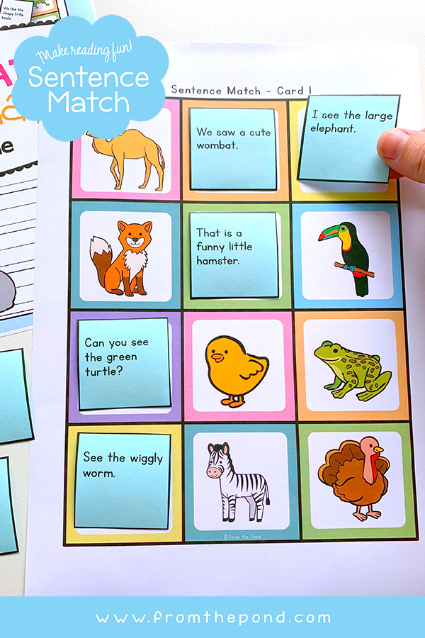 Simple Sentence Matching Games From the Pond