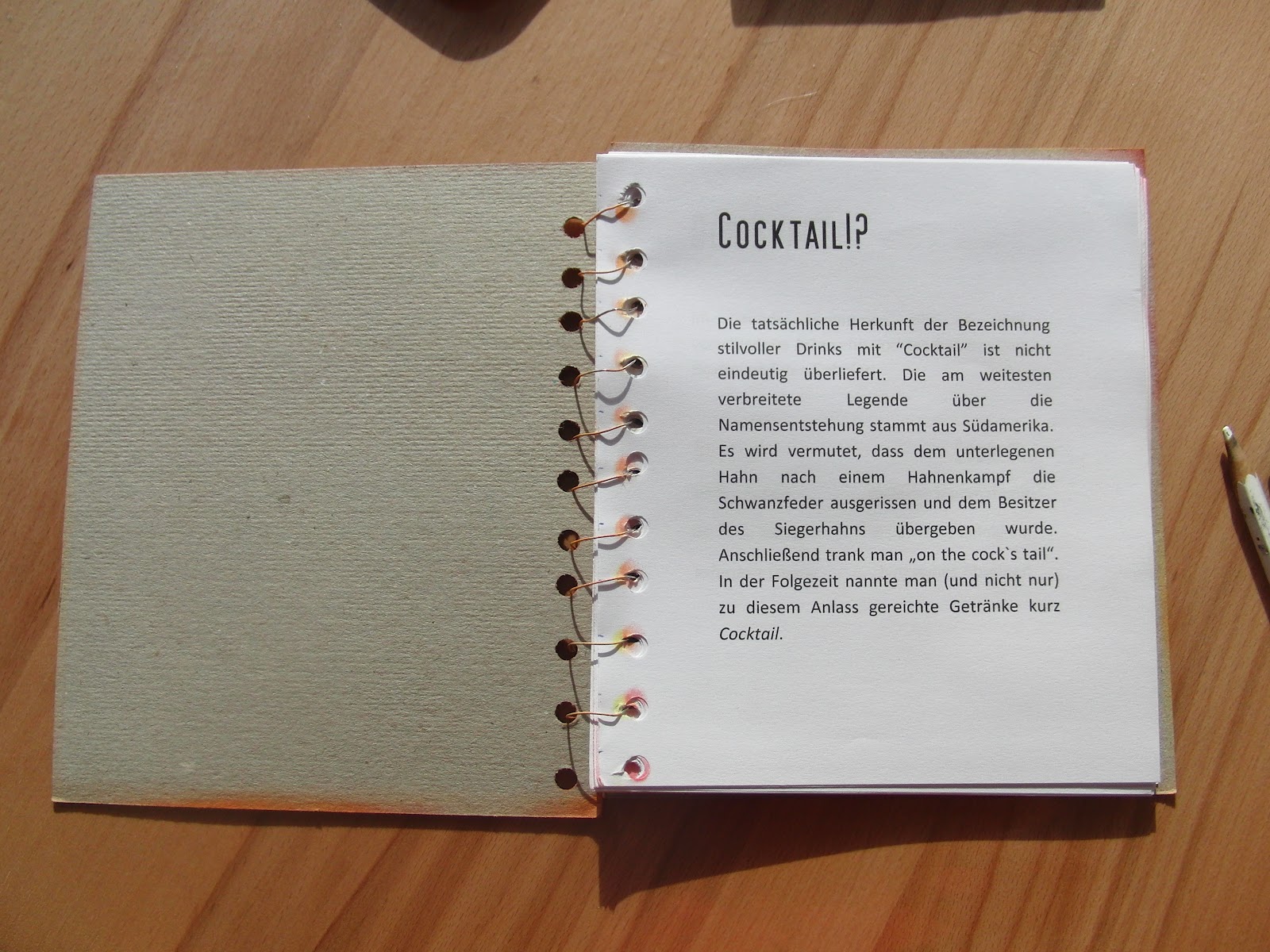How To Make A Spiral Notebook