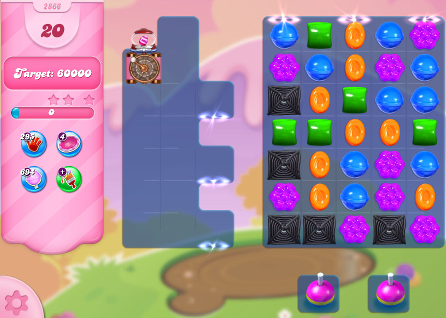 Candy Crush Saga level 2866 Candy Crush Saga level 2866
