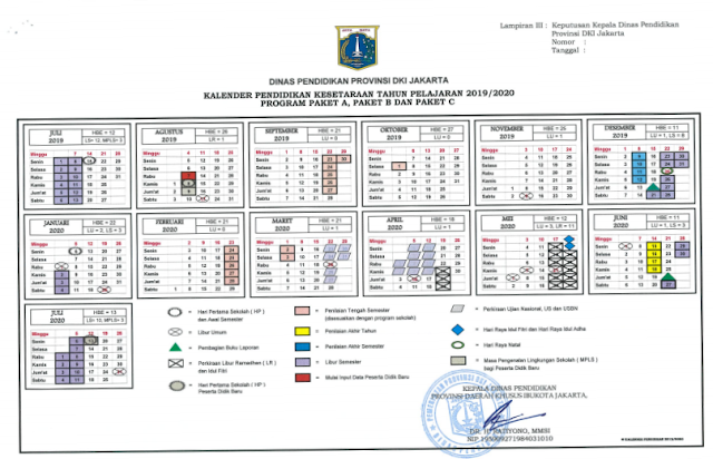 Kalender Pendidikan Tahun 2019/ 2020 DKI Jakarta Kalender Pendidikan Tahun 2019/ 2020 DKI Jakarta