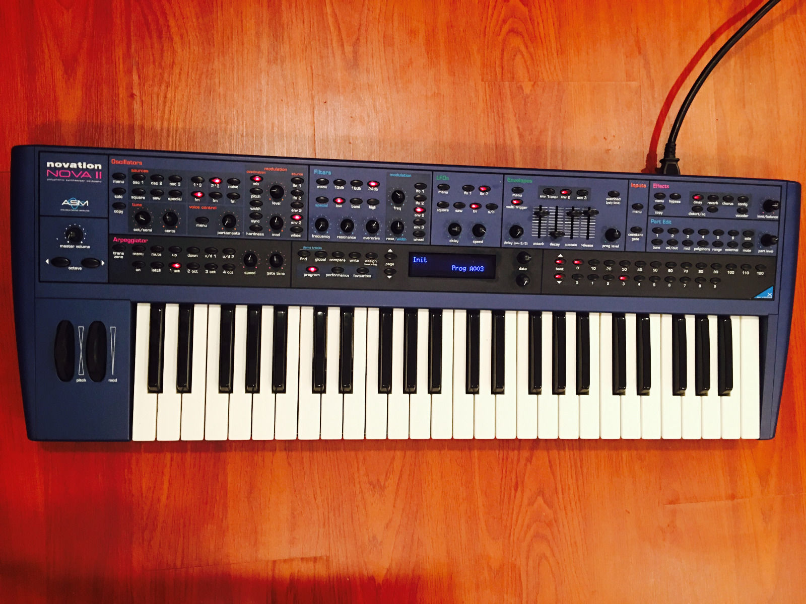 MATRIXSYNTH Novation Nova II X Analog Modeling Keyboard Synthesizer