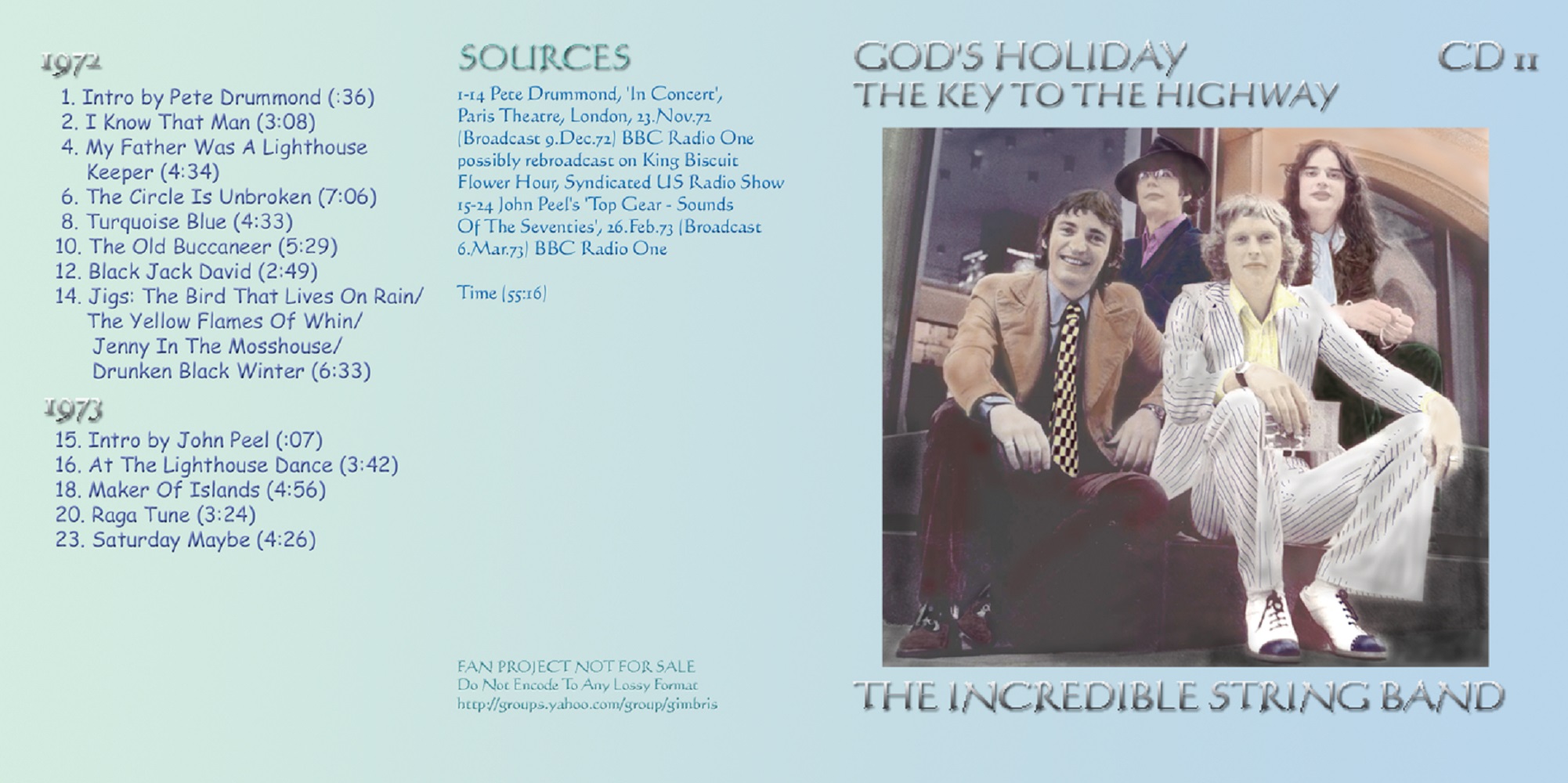T.U.B.E. Incredible String Band God's Holiday (STU/FLAC) 16 CD's