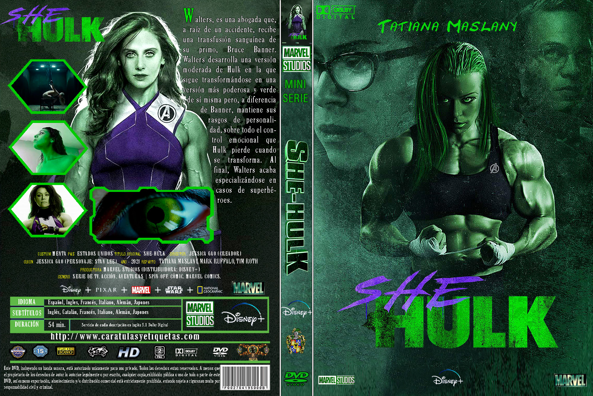 Caratulas y etiquetas SheHulk