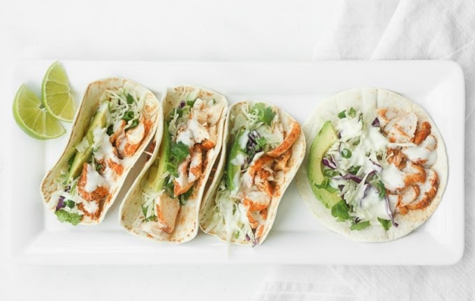 Easy Fish Tacos with Lime Crema #mexican #seafood