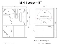Skema box Mini Scooper 18 inch lapangan mantap