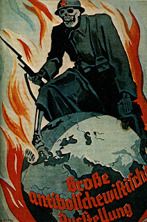 Bolşevizmi kötüleyen bir Nazi posteri, 1939