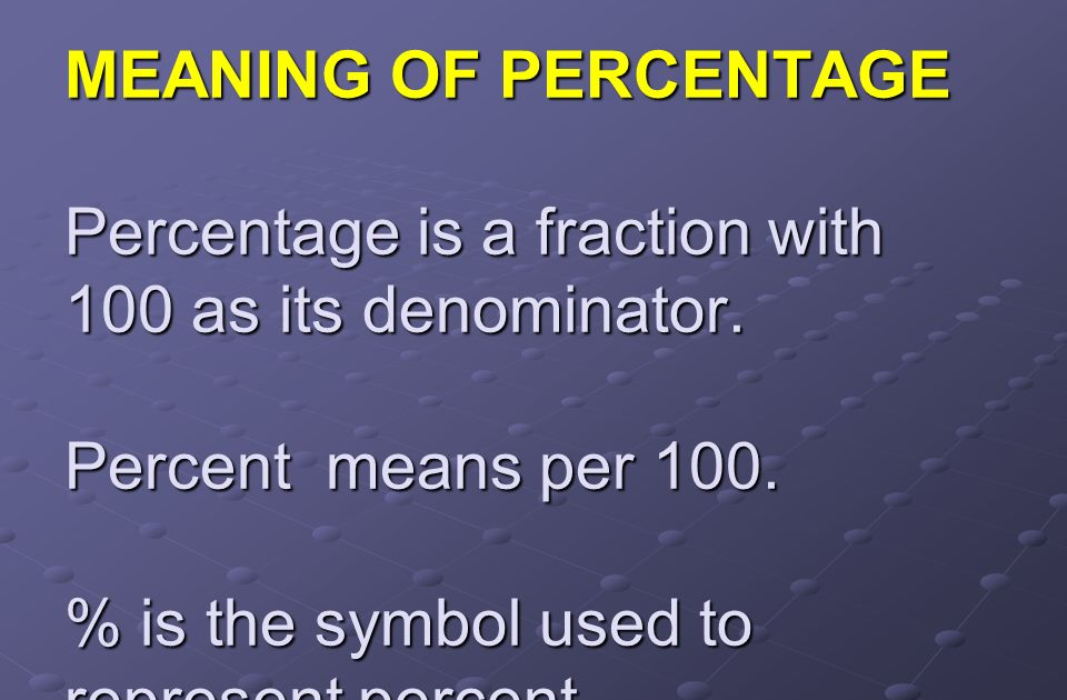 GRADE 6 CONCEPTS NSC By Janice Bowes Wellington PERCENTAGE