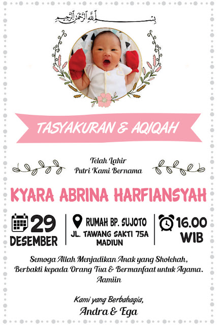 Download Template Undangan Aqiqah format CDR Masvian Download Template Undangan Aqiqah format CDR Masvian