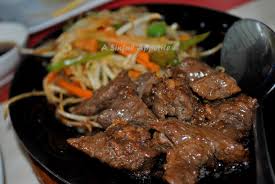 teppanyaki beef recipe japanese steak cuisine red recipes leek peppers sauteed bell stir