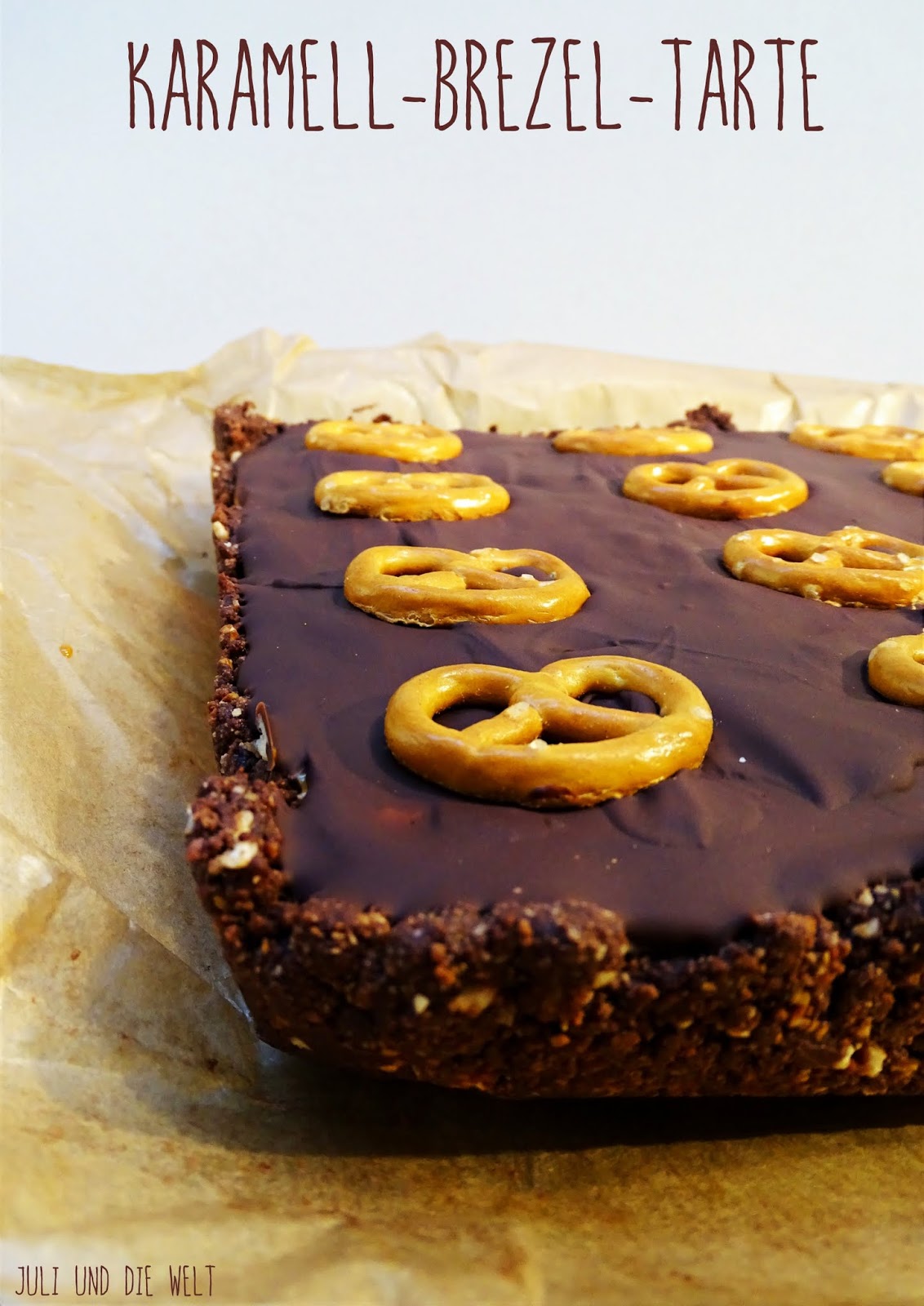 Karamell - Brezel - Tarte mit Meersalz (oder auch Schmeckt-Wie-Snickers ...
