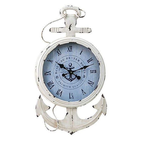 20+ Nautical Themed Coastal and Beach Clocks