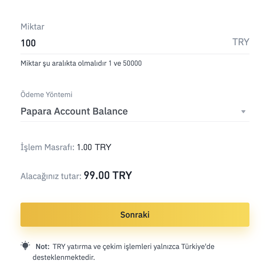 Binance'den Türk Lirası ile Bitcoin Nasıl Alınır