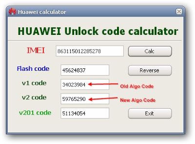 huawei unlock v4 code calculator online
