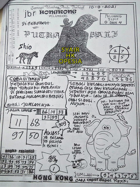 Syair Togel88 Hk 10 September 2021 Prediksi Togel