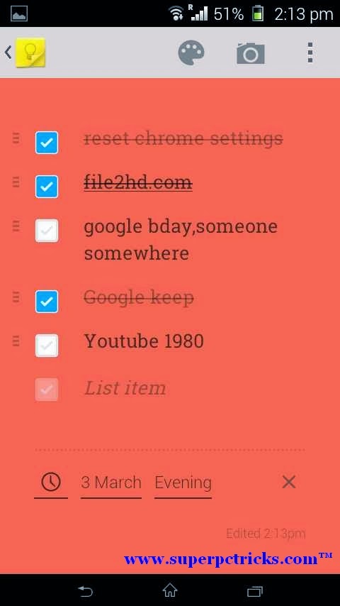 Google keep features 