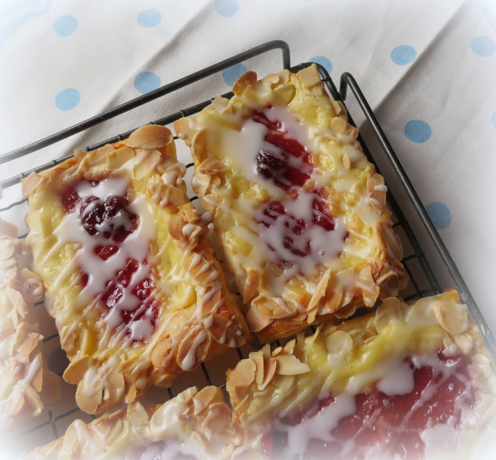 The English Kitchen Strawberry Almond Cream Cheese Danish