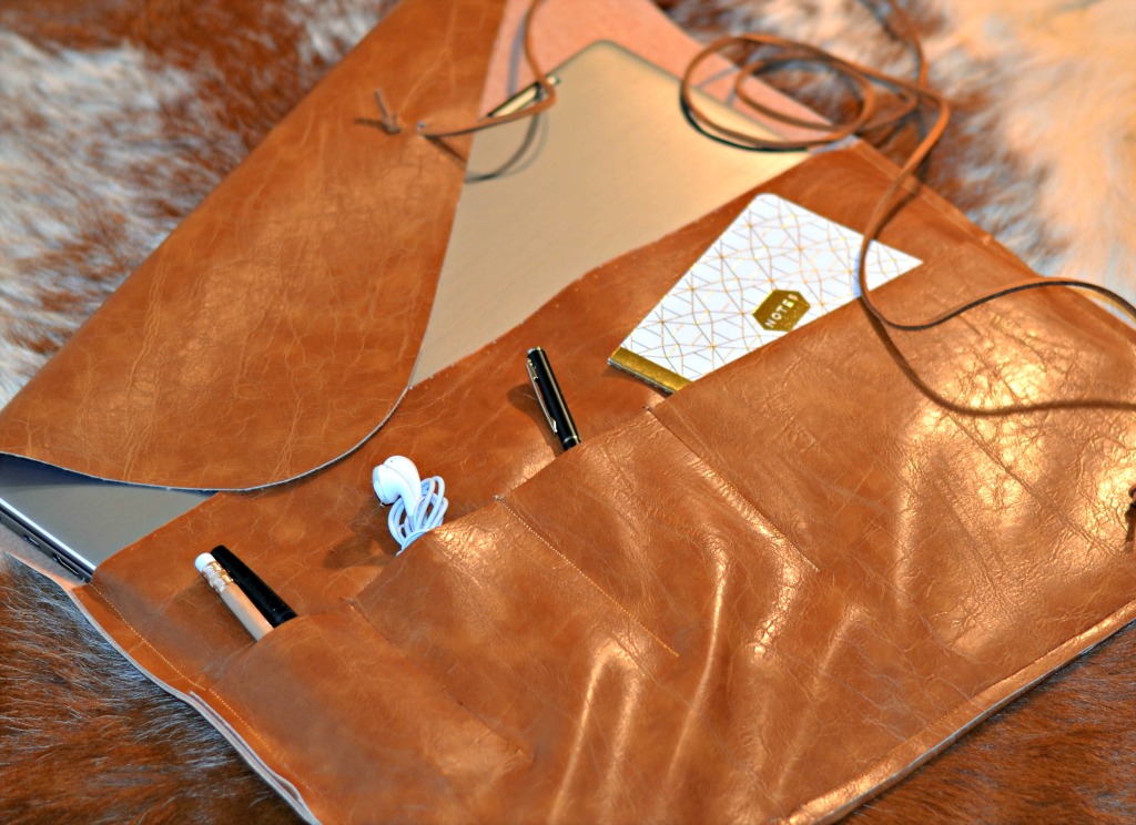 DIY Leather Laptop Sleeve Tutorial