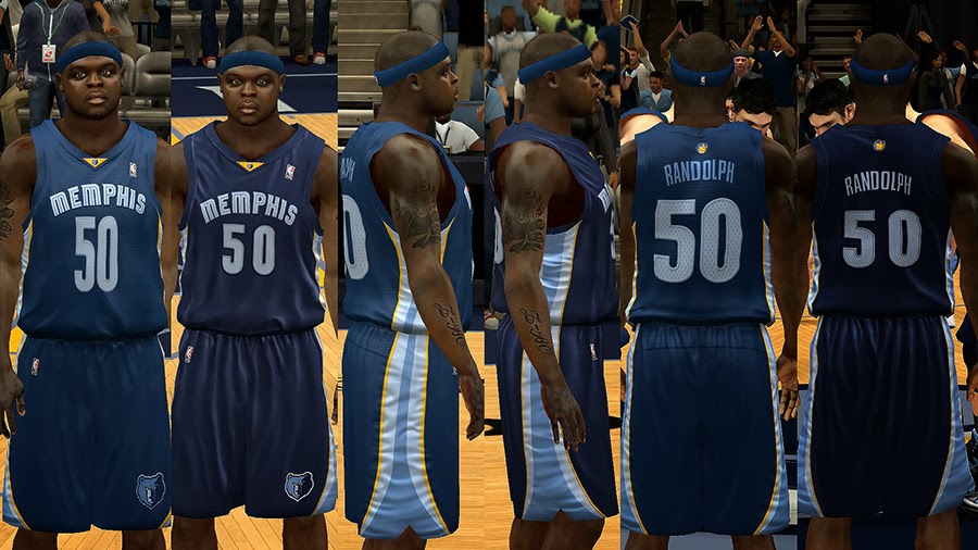NBA 2K14 Memphis Grizzlies Jersey Pack 