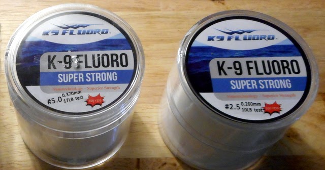 K9 550-17lb-CL Clear Fluoro Line 550 yard spool 17 lb test 