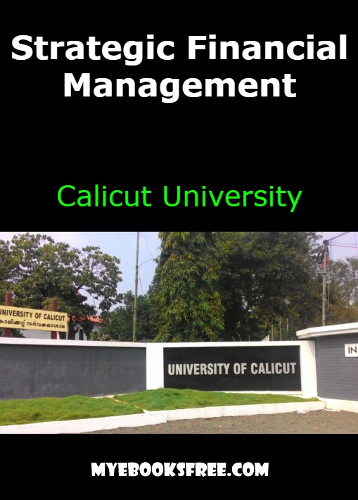 Strategic Financial Management Book by Calicut University PDF Download