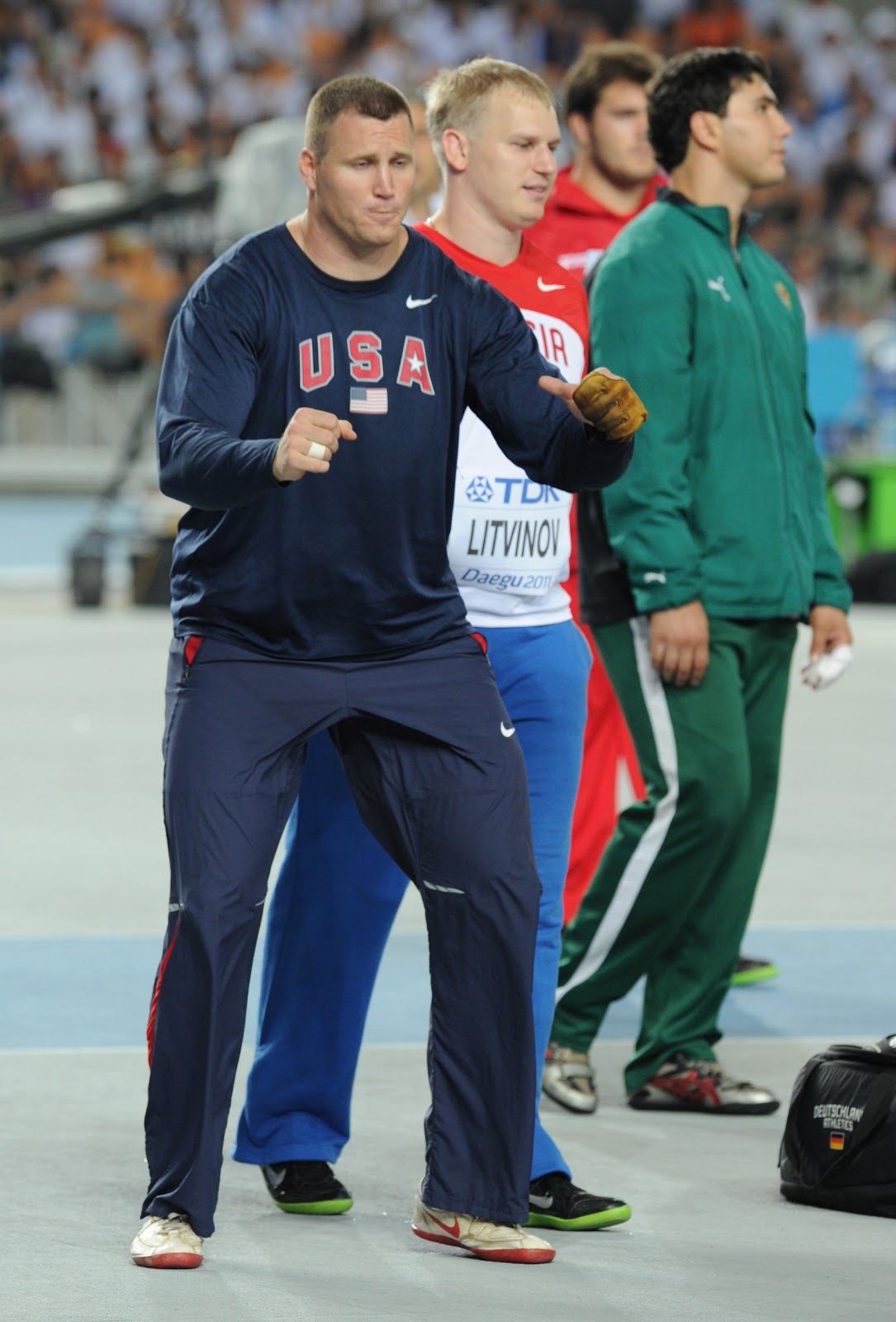 Hammer thrower Michael Mai finishes twelfth in his qualifying group at