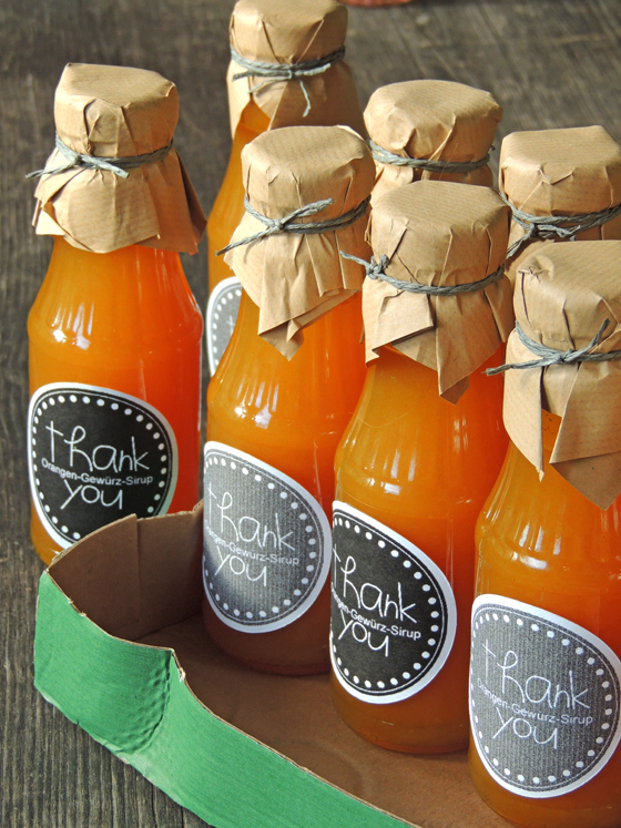 Orangen-Gewürz-Sirup ... aha aha - I like it ... Orangen-Gewürz-Sirup ... aha aha - I like it ...