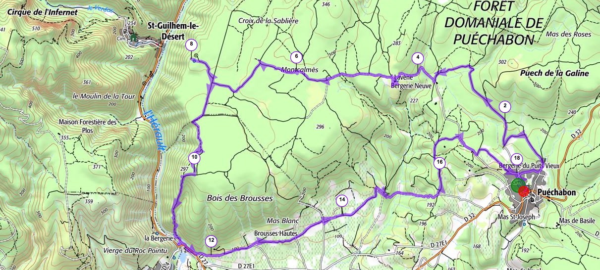 Topo Rando RLD WE ST GUILHEM LE DESERT