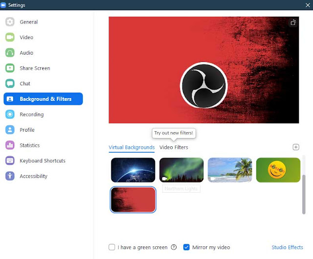 Change zoom background brasillopers