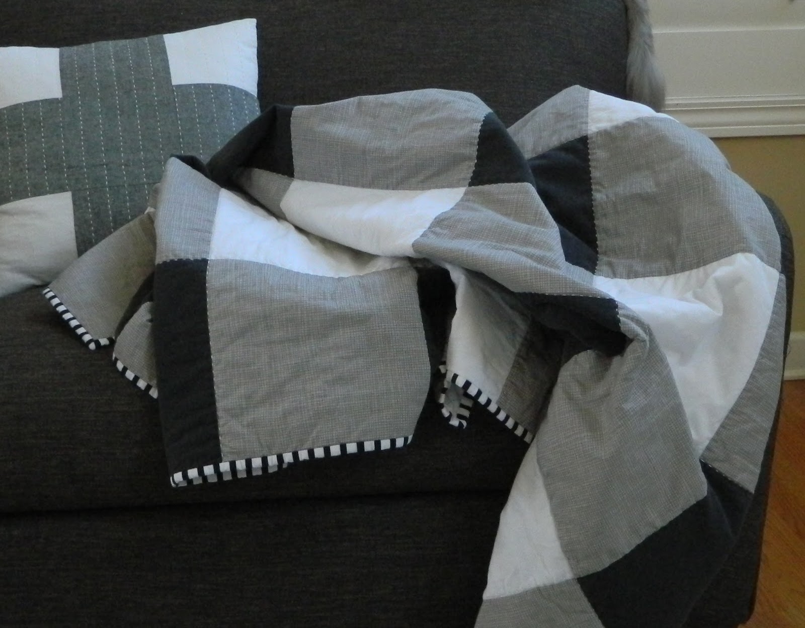 s.o.t.a.k handmade super sized gingham quilt