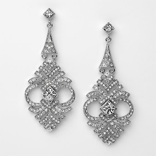 earrings antique chandelier bridal