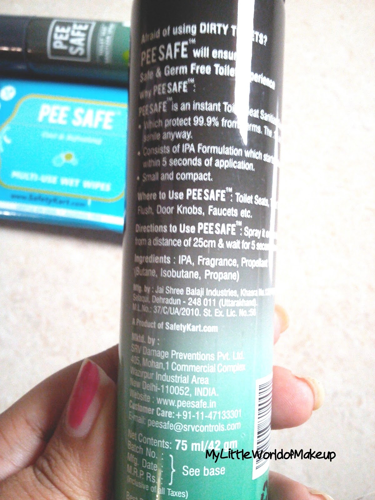 Pee Safe Toilet Seat Sanitizer Spray & Wet Wipes Review