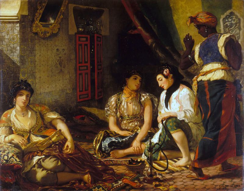 Femmes d’Alger dans leur appartement, 1833 Eugène Delacroix