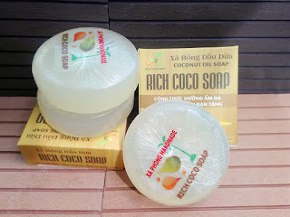 Souvenirs Vietnam: Handmade natural Coconut oil soap 100g