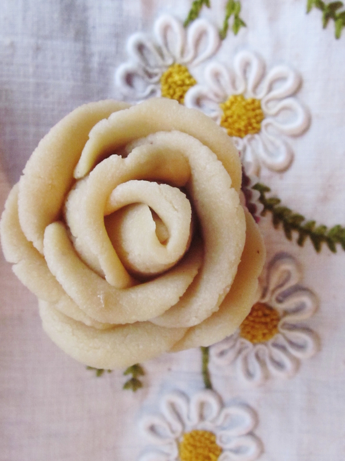 Chef Tess Bakeresse Homemade Marzipan and Roses using Almond Flour