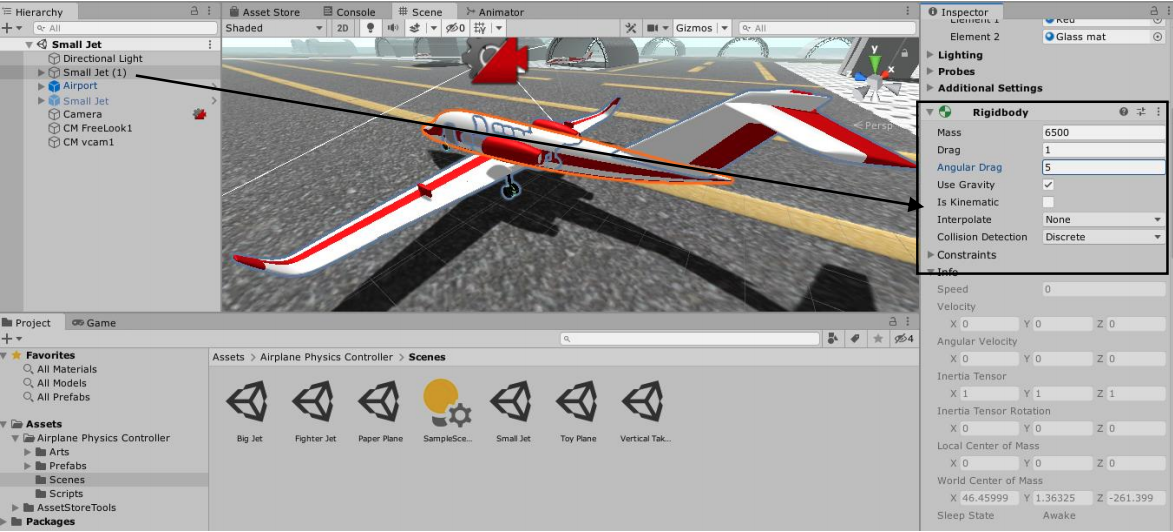 Airplane Physics Controller Unity Package