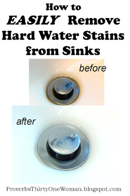 clean hard water stains