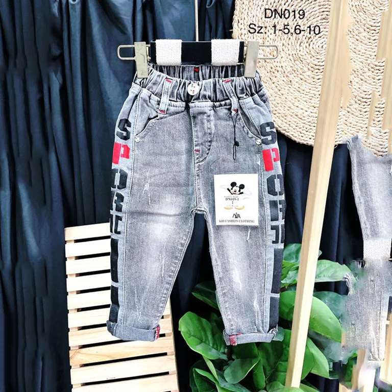 Quần Jeans Trẻ Em Denim  In Chữ – LNA 159828