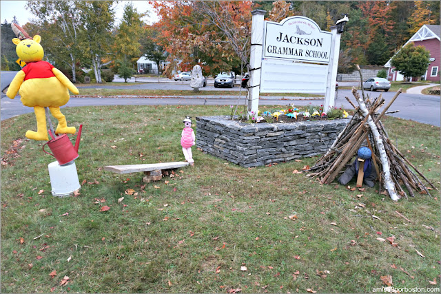 Winnie the Pooh en el Return of the Pumpkin People de Jackson en New Hampshire