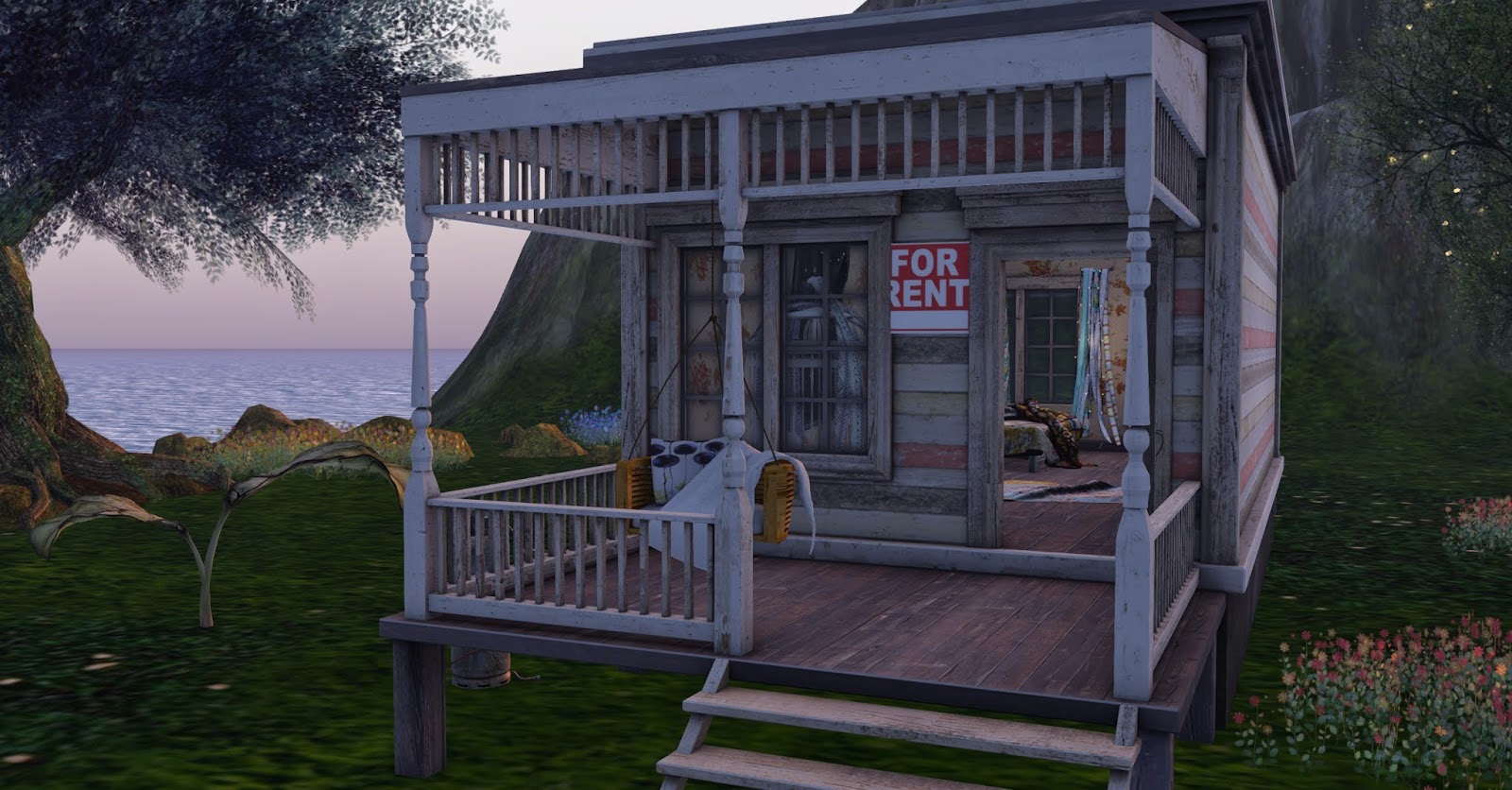 SecondLife Rental Property Furnished 400L for 100 prim Dryades