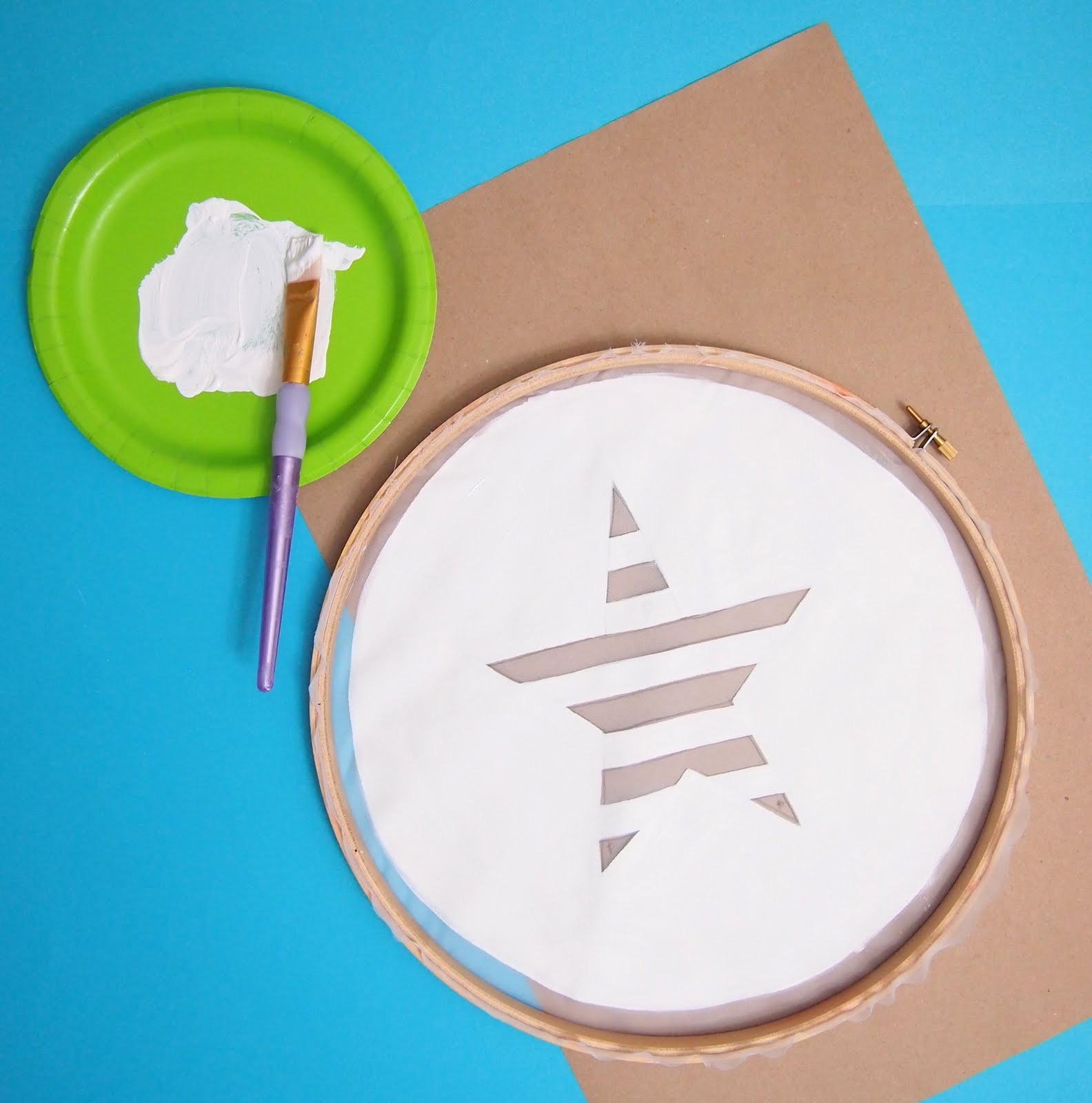 The Tiny Funnel Embroidery Hoop Screen Printing