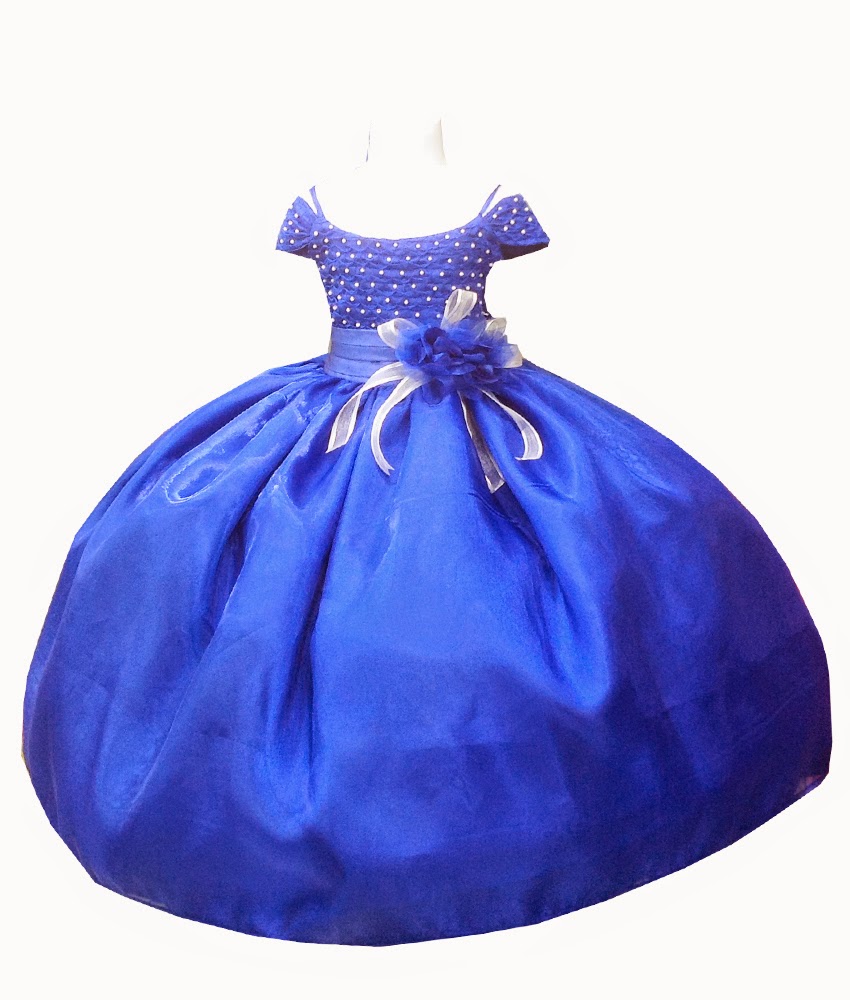 Vestidos para 3 discount años azul rey