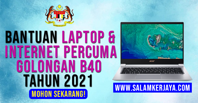 Borang permohonan laptop percuma