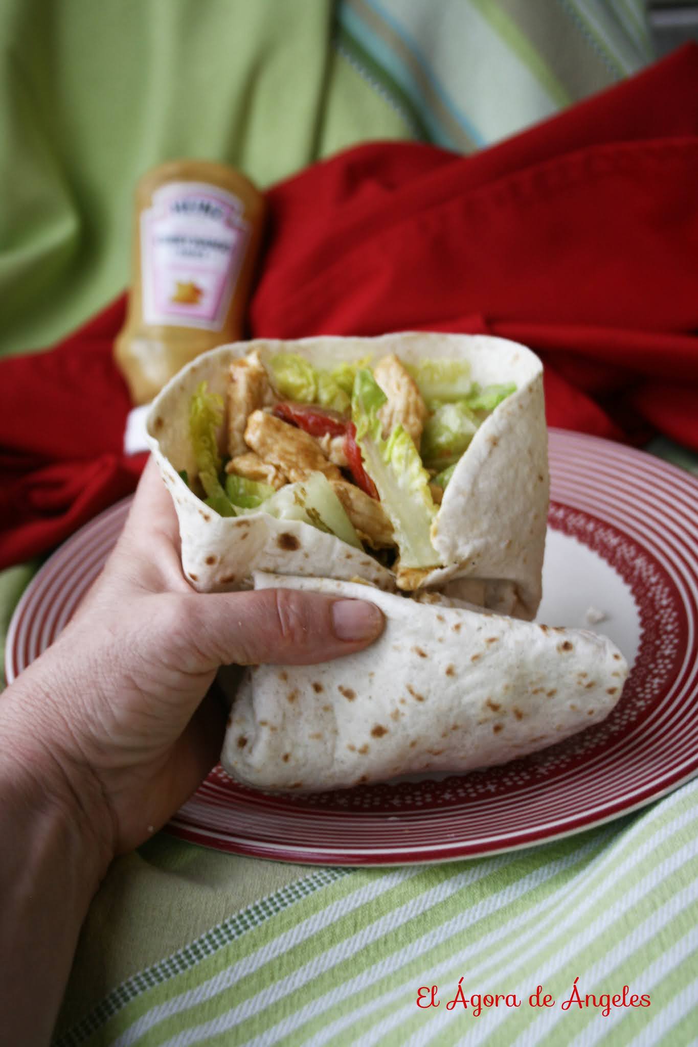 FAJITAS DE POLLO AL CURRY El Ágora de Ángeles