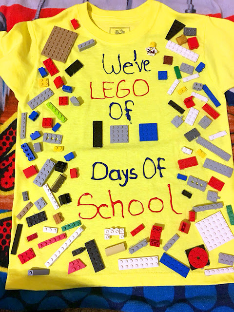 We've LEGO of 100 days of school - LEGO themed 100 days of school shirt