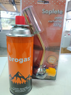 Gas Butano y Soplete Brogas